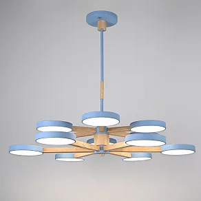 Люстра на штанге Imperiumloft TURNA Blue TURNA-DBL01