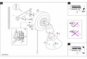Бра Eglo ПРОМО Alamo 89057