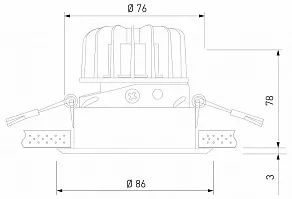 Встраиваемый светильник Elektrostandard Osti 25081/LED