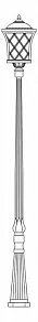 Фонарный столб Feron Тартан 11445