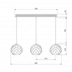 Подвесной светильник Bogate's Cedro 304/3