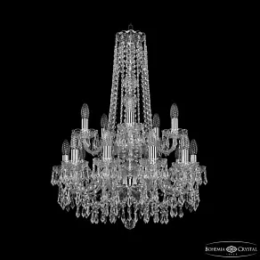 Подвесная люстра Bohemia Ivele Crystal 1403 1403/10+5/195/h-77/2d Ni