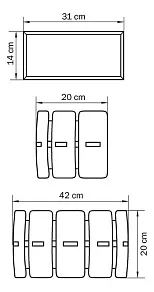 Накладной светильник Lightstar Lamella 801627