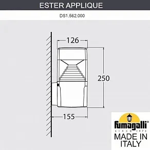 Светильник на штанге Fumagalli ESTER DS1.562.000.WXD1L
