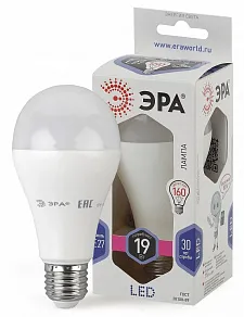 Лампа светодиодная Эра Стандарт E27 19Вт 6000K LED A65-19W-860-E27