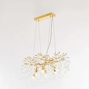 Подвесная люстра Arte Milano Веточка 230210.700.6.E14.D2 GD BUT-Clear