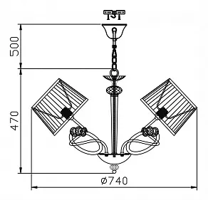 Подвесная люстра Maytoni Alicia ARM014-05-G