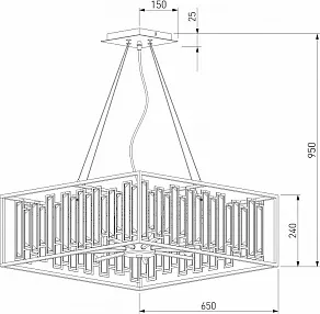 Подвесная люстра Bogate's Cella 377/9 Strotskis