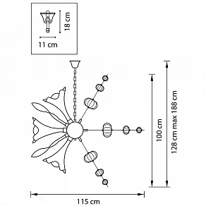 Подвесная люстра Lightstar Celesta 893126