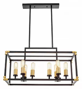 Подвесной светильник LUMINA DECO Waldorf LDP 1140-8 BK+MD