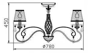 Подвесная люстра Maytoni Uventa ARM257-08-G