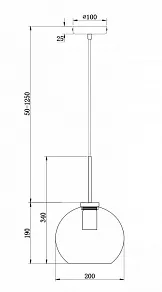 Подвесной светильник Freya Bravis FR8002PL-01B