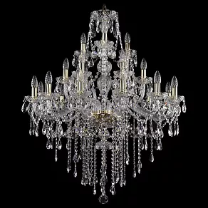 Подвесная люстра Bohemia Ivele Crystal 1415 1415/12+6+3/300/G