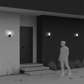 Накладной светильник Maytoni Outdoor Rib O502WL-01B