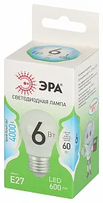 Лампа светодиодная Эра Green Line E27 6Вт 4000K LED P45-6W-840-E27 GL