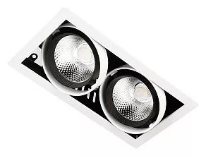 Встраиваемый светильник Ambrella T T812 BK/CH 2*12W 4200K