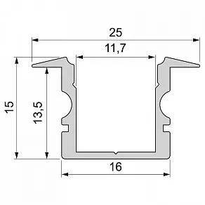 Профиль встраиваемый Deko-Light ET-02-10 975121