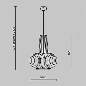 Подвесной светильник Maytoni Roots MOD193PL-01W1