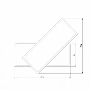 Накладной светильник Eurosvet Twirl 90316/2 белый 18W
