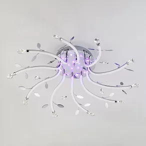 Потолочная люстра Eurosvet Willow 90128/10 хром 90W