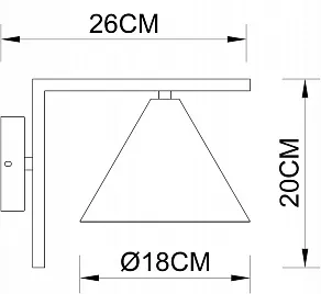 Бра Arte Lamp David A7033AP-1BK