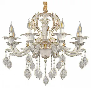 Подвесная люстра AM-Group CLEOPATRA CLEOPATRA SP8 WH+GL