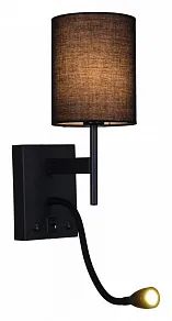 Бра с подсветкой Reluce 86210 86210-9.2-001KT LED3W+E14 BK