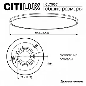 Накладной светильник Citilux NORMA CL749501