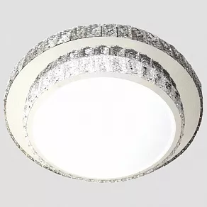 Накладной светильник Ambrella Orbital Crystal F95 CH/CL 72W D600
