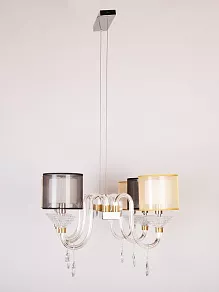 Подвесная люстра Manne L.4306 L.4306-6 SILVER GO+BL