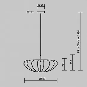 Подвесной светильник Maytoni Cambio MOD398PL-01GR1