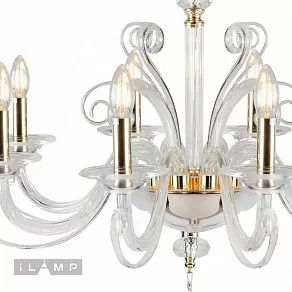 Подвесная люстра iLamp King P9372-8 GD