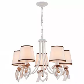 Подвесная люстра Eurosvet 60066 60066/5 белый/коричневый