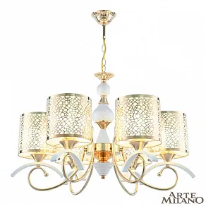 Подвесная люстра Arte Milano Florentia-9787 309787/6 Wh/Gd