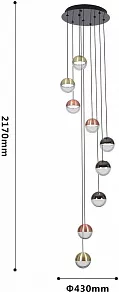 Подвесная люстра Favourite Luna 4371-9P