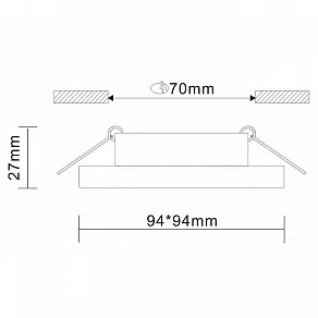 Встраиваемый светильник ST-Luce Gera ST205.518.01