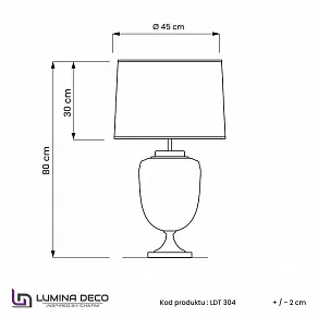 Настольная лампа декоративная LUMINA DECO Olimpia LDT 304 PR+WT