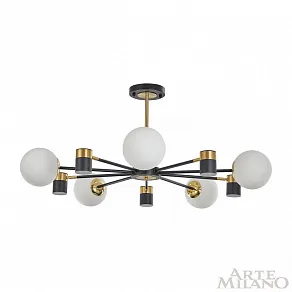 Люстра на штанге Arte Milano Ferrara-71040 274802/10 BK/GD