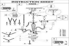 Подвесная люстра Eglo ПРОМО Basilano 1 39098