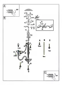 Подвесная люстра Globo Pinja 64112-6