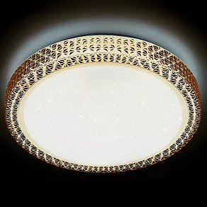 Накладной светильник Ambrella Orbital Crystal F85 CF 48W D400