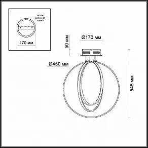 Накладной светильник Odeon Light Alfi 4024/66CL