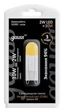 Лампа светодиодная Gauss  G9 2Вт 2700K YS107309102