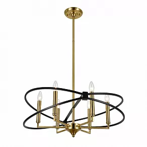 Люстра на штанге Indigo Trionfo 10020/6R Black