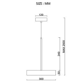 Подвесной светильник Imperiumloft TURNA Gray TURNA-ONE01