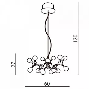 Подвесная люстра Azzardo Neurono 15 AZ0107