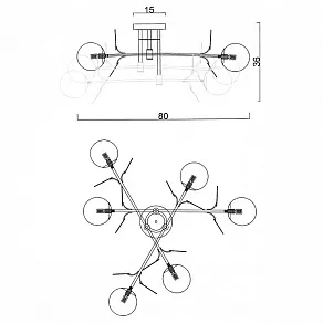 Потолочная люстра Imperiumloft MATISSE matisse-b