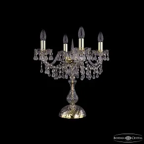 Настольная лампа декоративная Bohemia Ivele Crystal 1410 1410L/4/141-47 G V0300