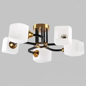 Люстра на штанге Imex MD.52009 MD.52009-5-S-BK+GAB