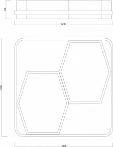 Накладной светильник Moderli Solo V1102-CL